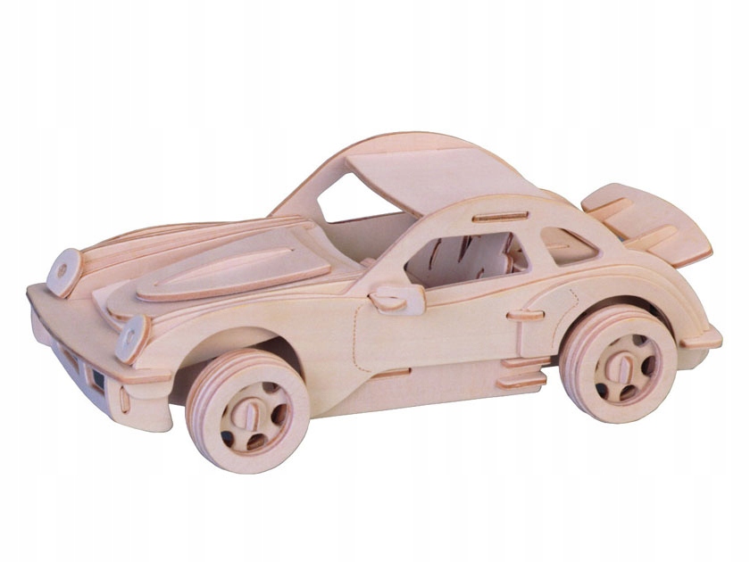 

Samochód Porsche składanka drewniana 3D P066a
