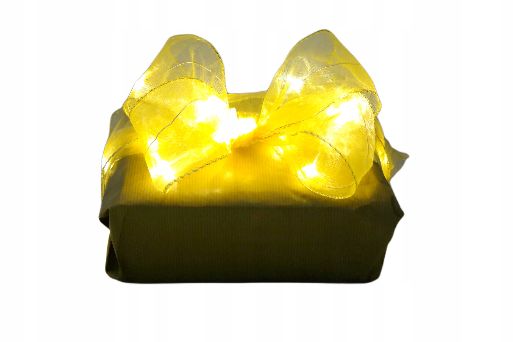 

Organza kokarda Led złota dekoracja stołu ślub