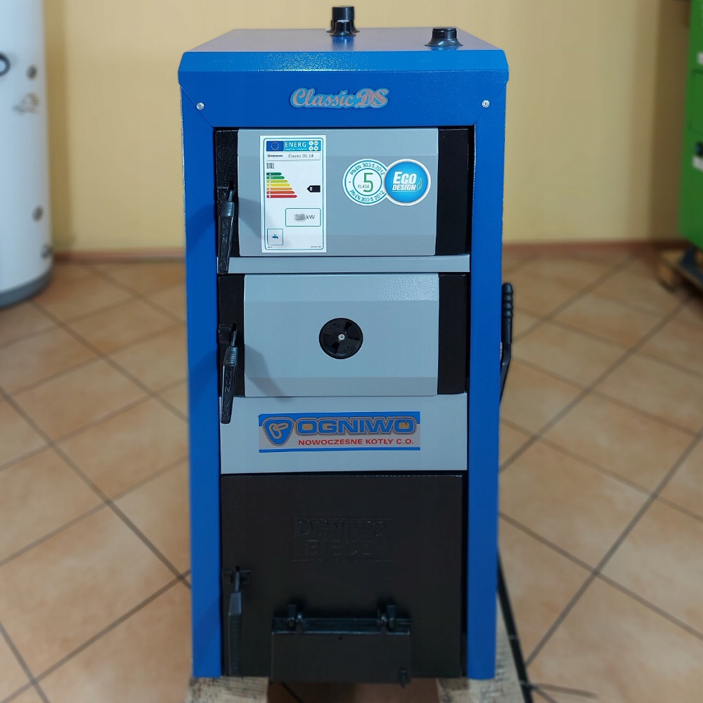 Kocioł, piec OGNIWO Classic DS 10 kW - 5 klasa ED Waga produktu z opakowaniem jednostkowym 230 kg