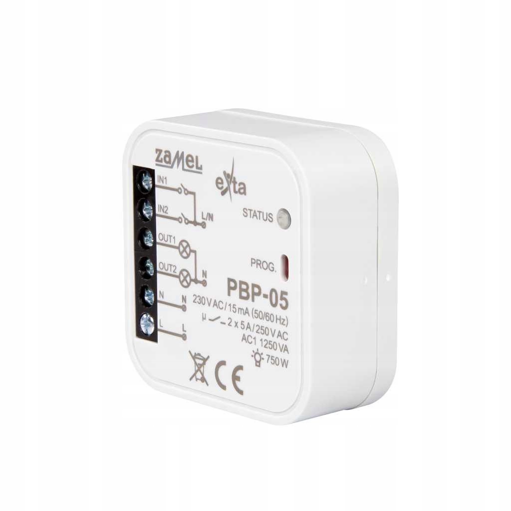 Przekaźnik Bistabilny PBP-05 2-KANAŁOWY Dopuszkowy 230V