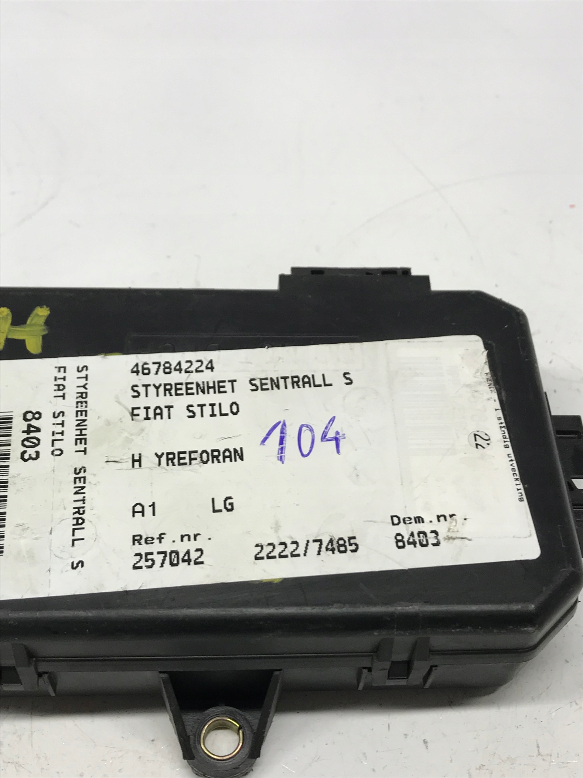 control unit module 46784224