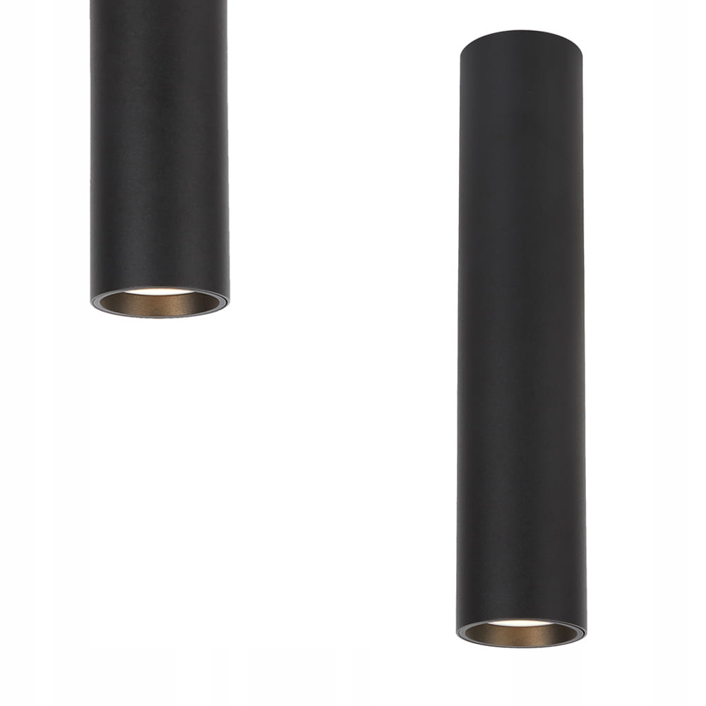 Černá hliníková nástěnná tuba Genesis Black 1xGU10 ML0387 Milagro