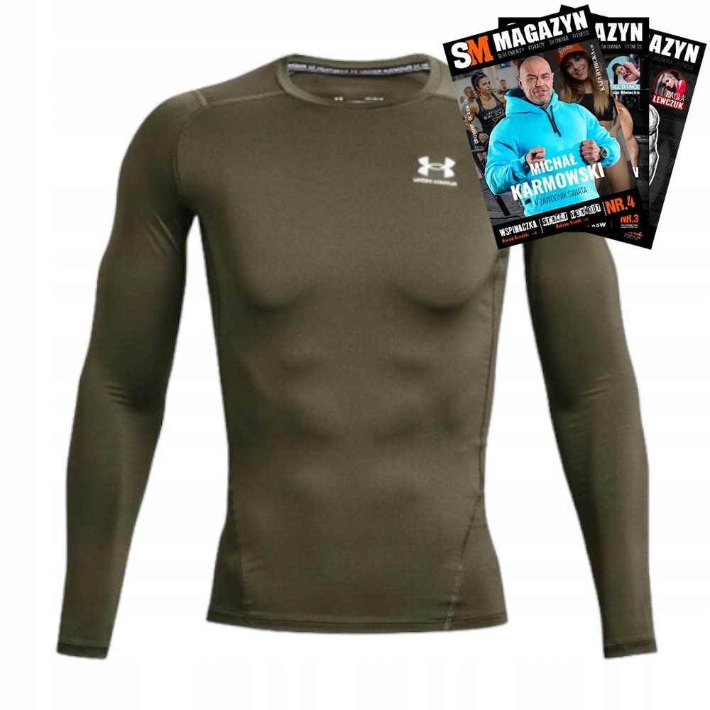Under Armour Tričko S Dlouhým Rukávem Hg Armour Comp Ls XL Khaki