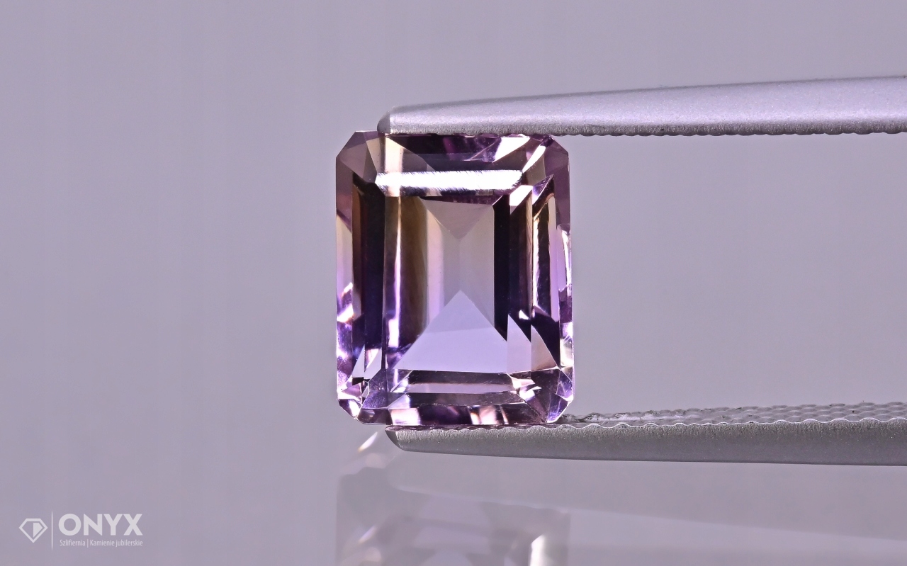 Ametrin fazetovaný oktagon 9x7 mm