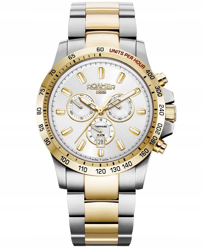 Originální Hodinky Roamer Rimini Chrono 861837-47-15-20 Nápad Na Dárek