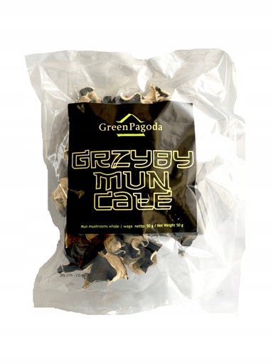 8 x Sušené houby mun, celé 50 g Green Pagoda