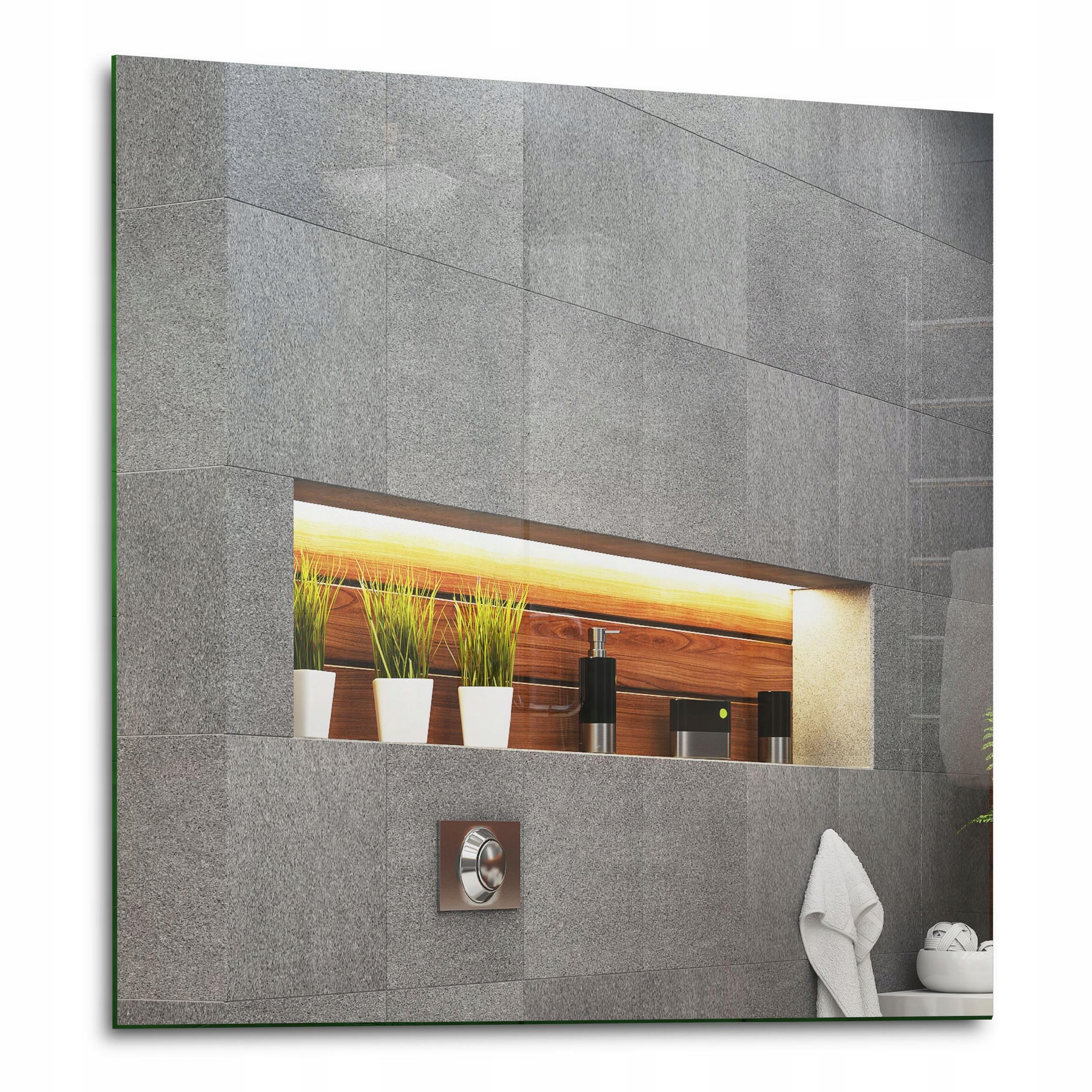 

Lustro na Wymiar - Szlif + Poler - 50x50 cm