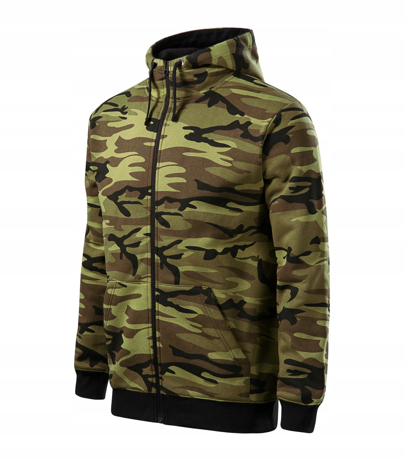 

Bluza Męska Z Kapturem Rozpinana Moro Kolory XL