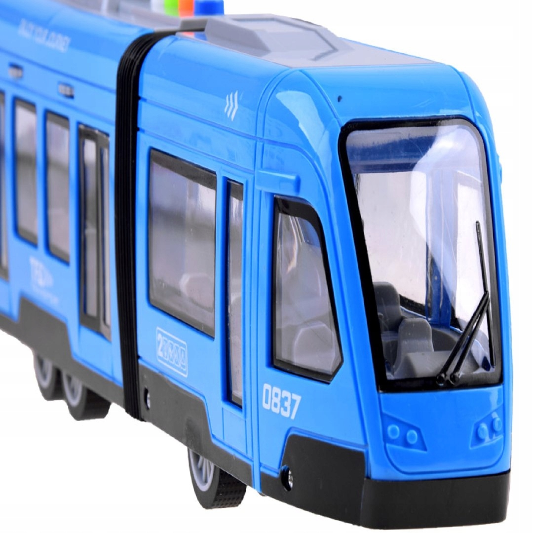 DUŻY TRAMWAJ DŹWIĘKI ŚWIATŁA nabaterie 930BN Marka Luxma