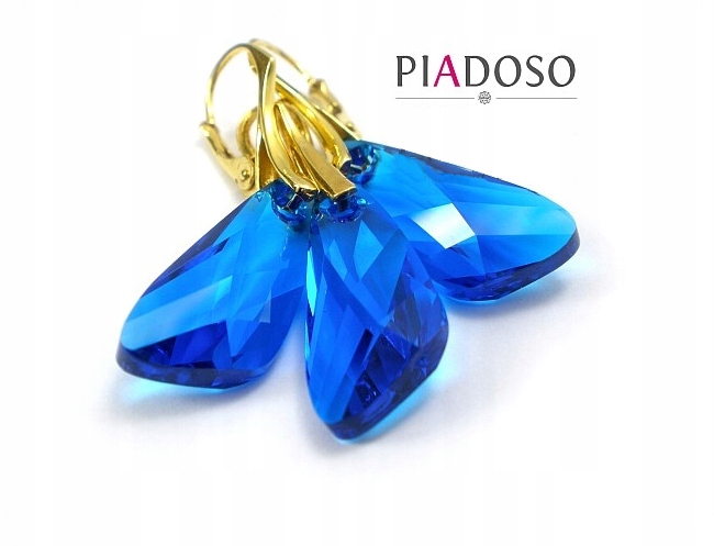 Krystaly Komplet Capri Blue Zlaté Stříbro