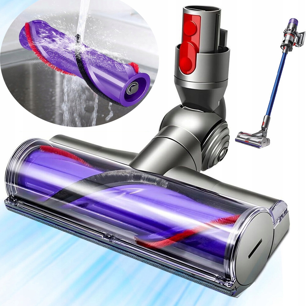 Hlavice kartáčů s přímým pohonem, kompatibilní s vysavači Dyson