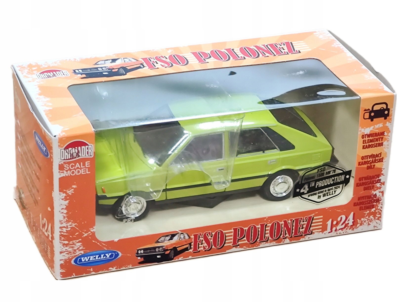 Fso Polonez 1500 Mr 1978 model v měřítku 1:24 Welly 24124