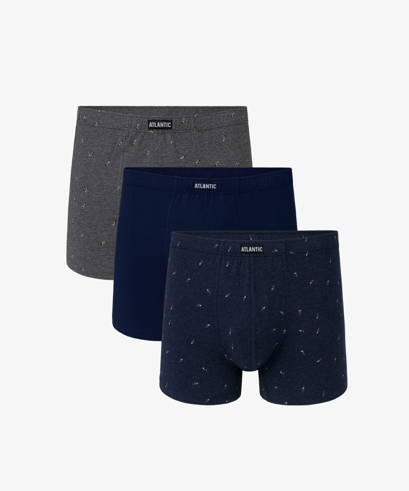 

3-PACK Bokserki majtki męskie bawełna Atlantic L
