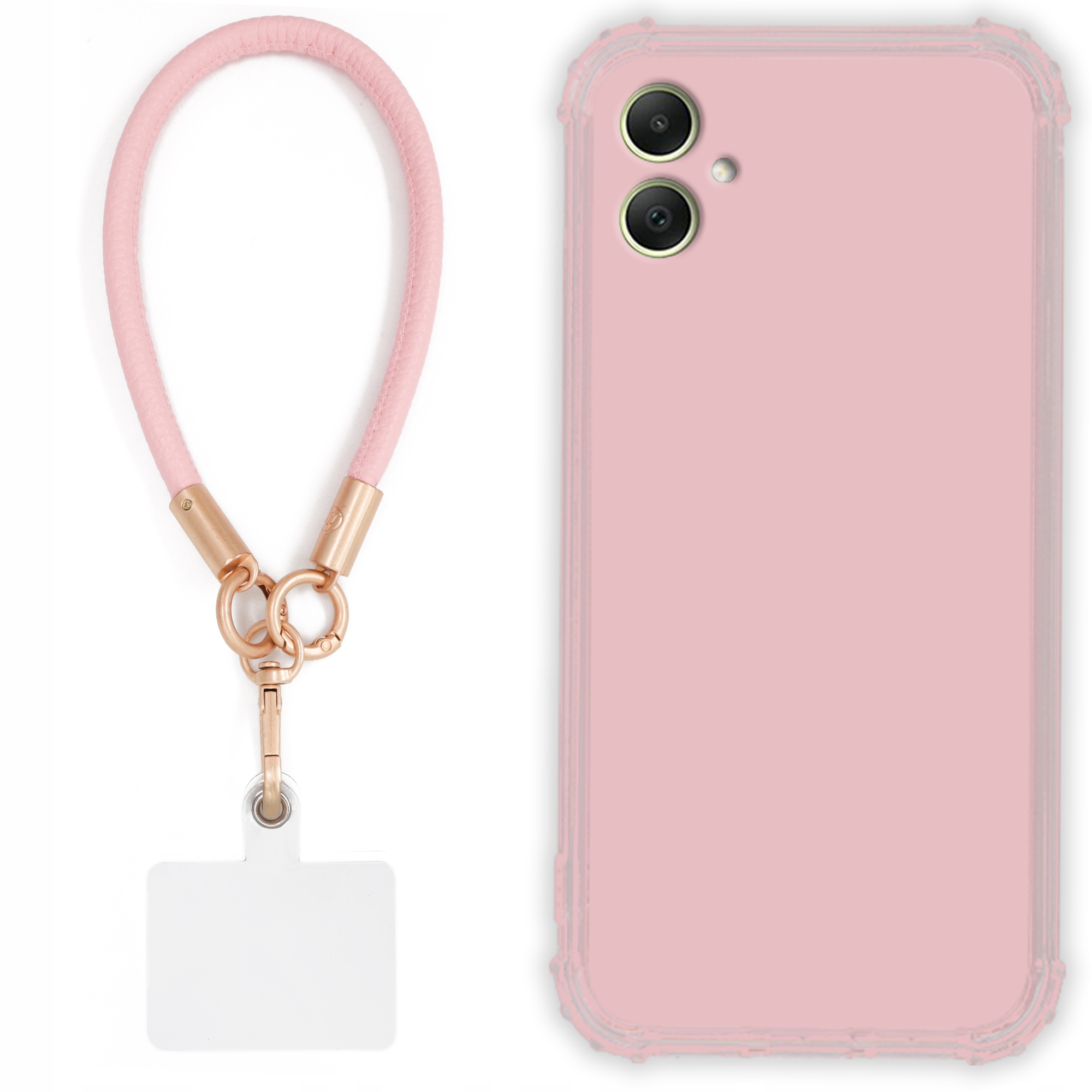 Pouzdro Pro Samsung A05 Case Antishock Pinky Růžové vodítko Sada Odolné Tpu