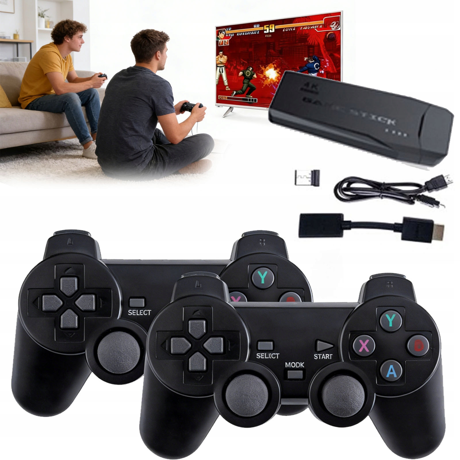 M8 Konsola Retro Gaming z Hdmi 2 Pady 20000+ Gier Pomysł