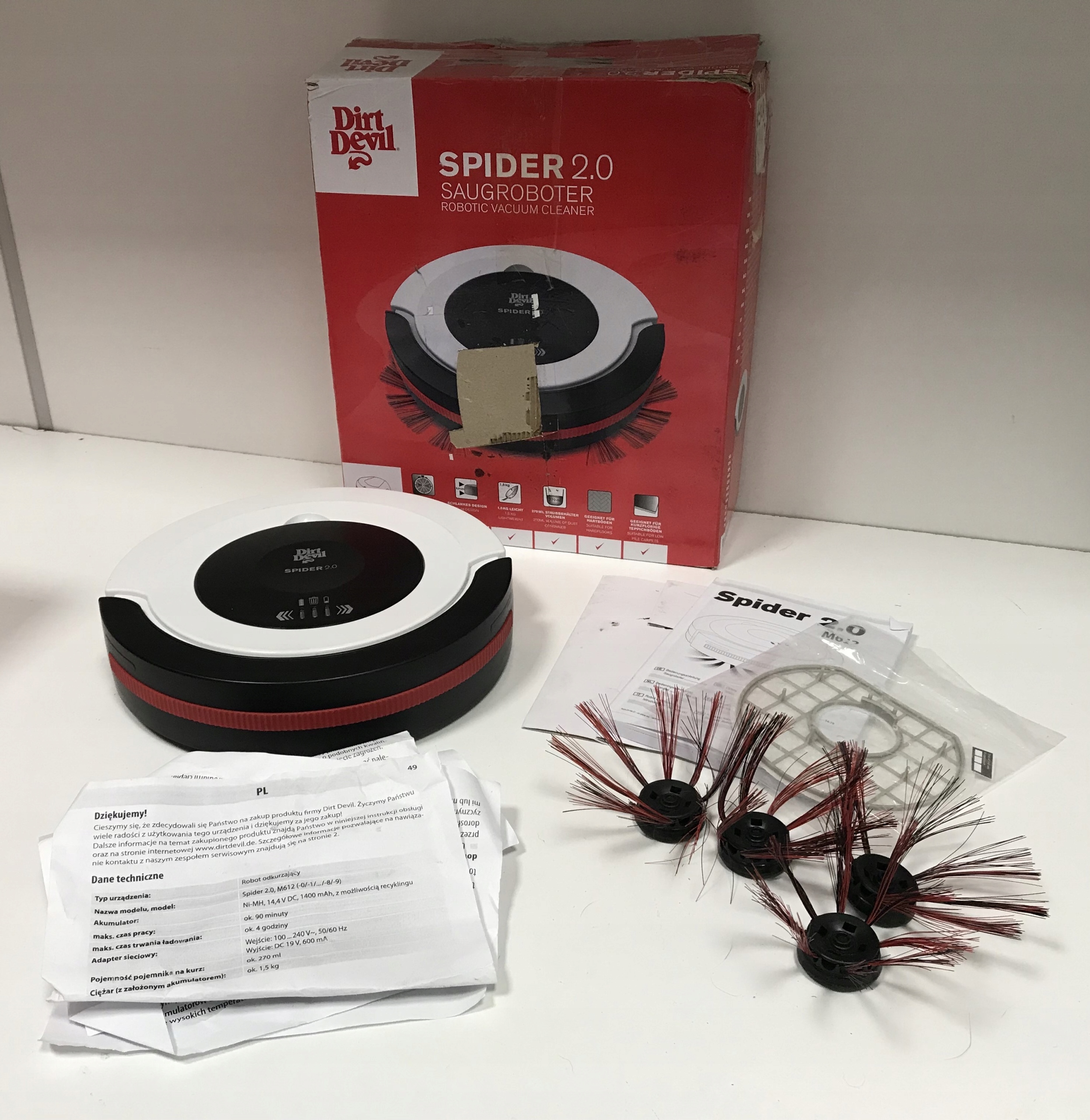 Dirt Devil M612 Spider 2,0 robot sprzątający - Sklep, Opinie, Cena