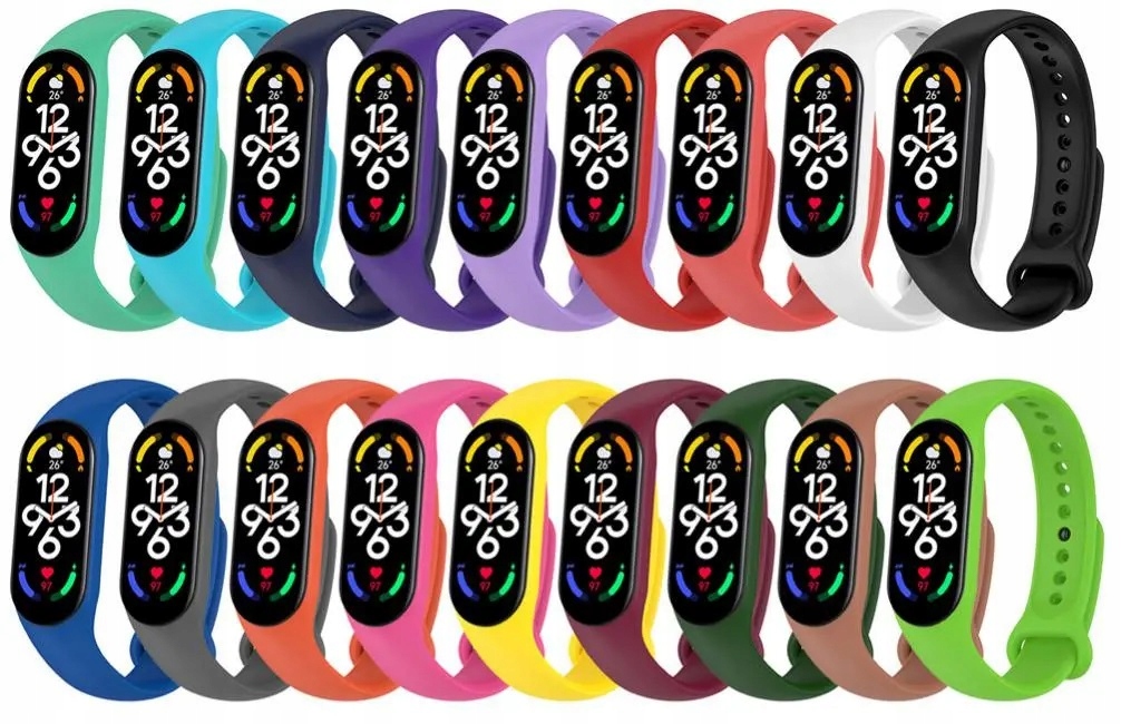 18 SZTUK - ZESTAW OPASKA ZAMIENNA PASEK DO XIAOMI MI BAND 5/6/7