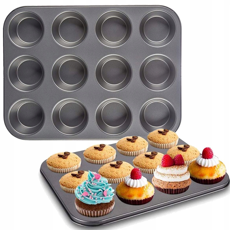 

Forma Blacha Na Muffinki 12 Babeczek Foremka Piec