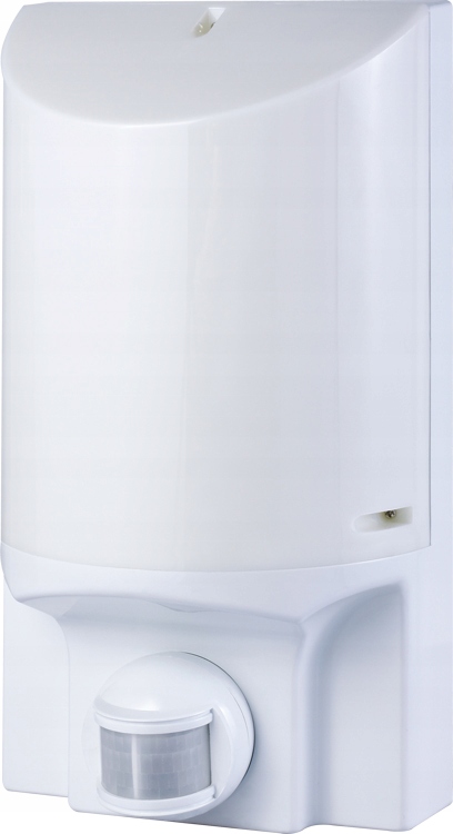 Nástěnné svítidlo E27 s pohybovým senzorem e.sensor.lum.52.e27.bílé (bílé) 180°, IP44