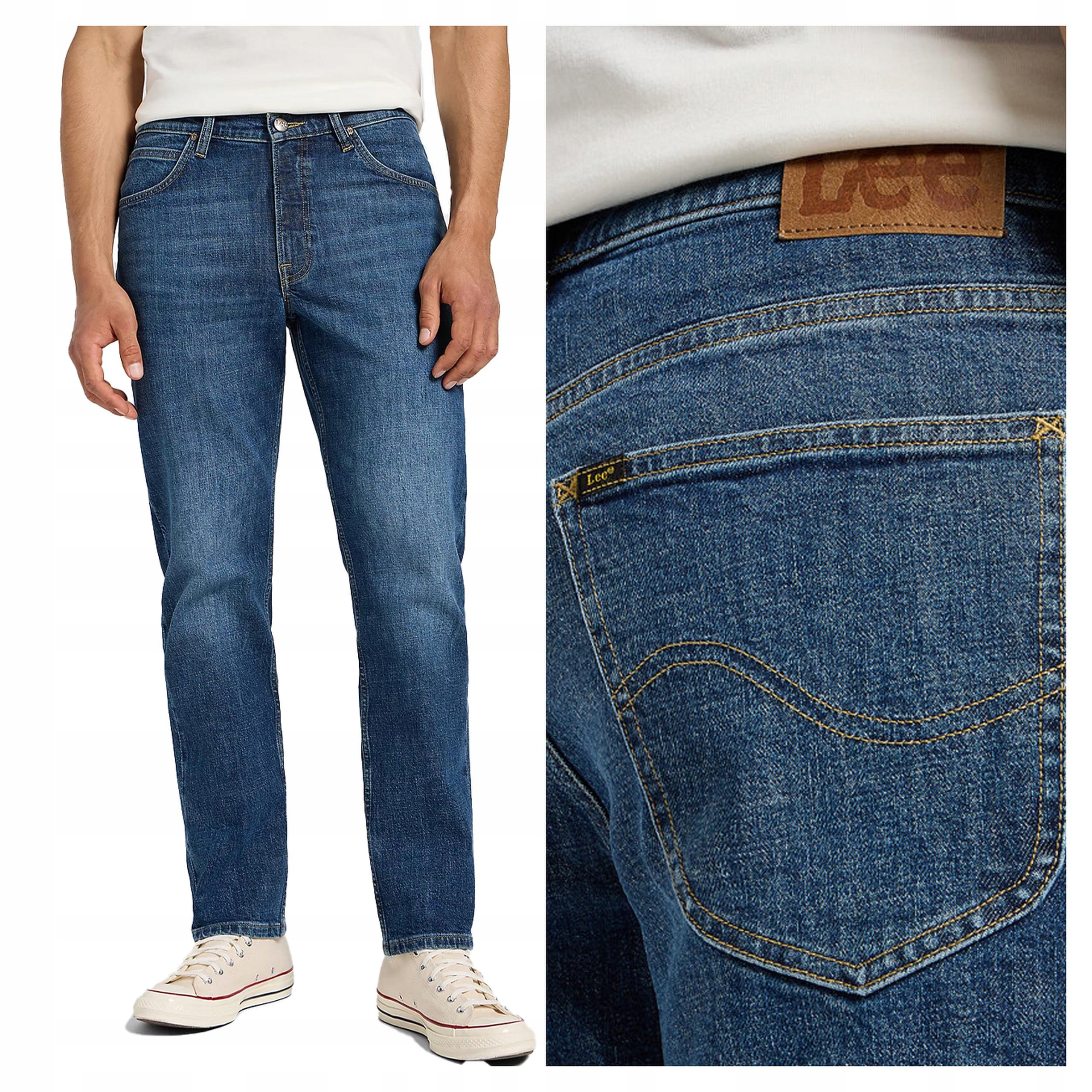 Lee Brooklyn Straight W36 L32 Pánské džíny Jednoduché