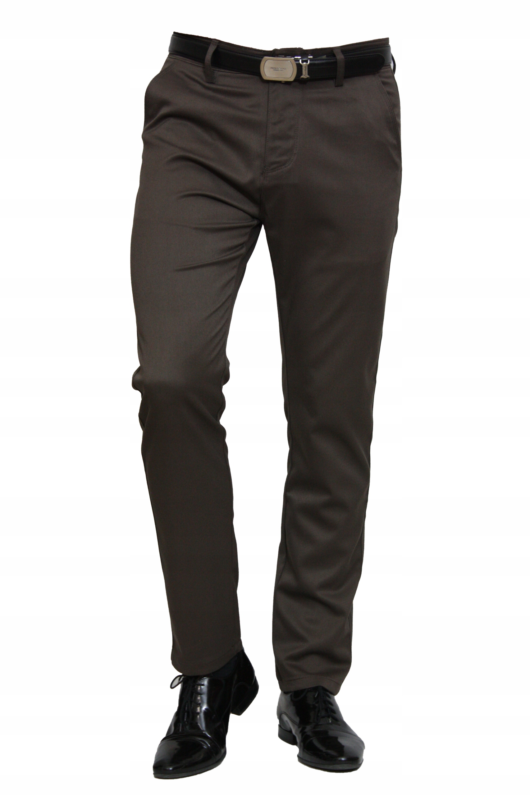 Pánské Návštěvní Kalhoty Chinos (hnědé) W45 L32, obvod pasu 120-122 cm