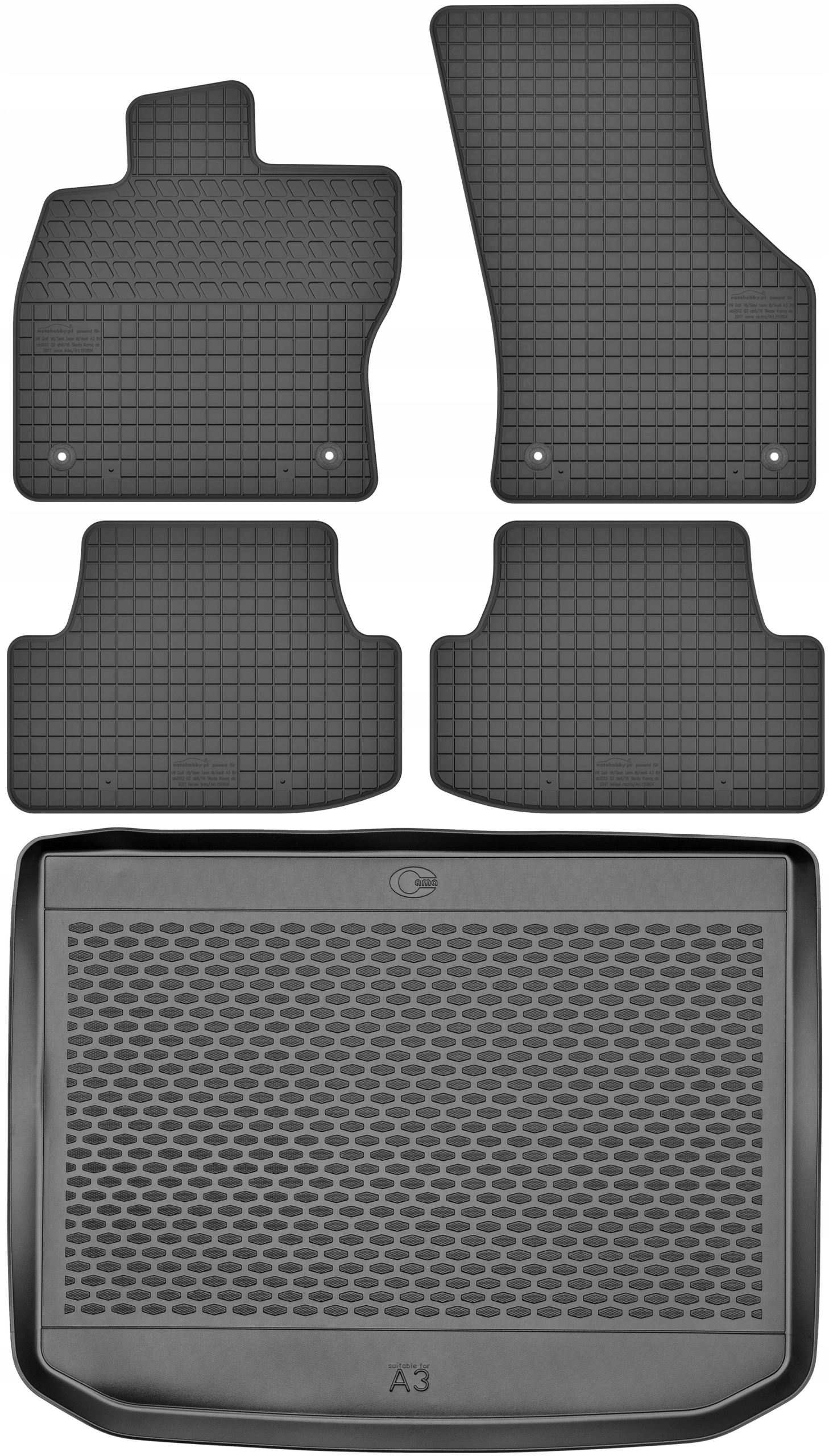 

Audi A3 8V Sportback 2013-2020 Dywaniki + mata