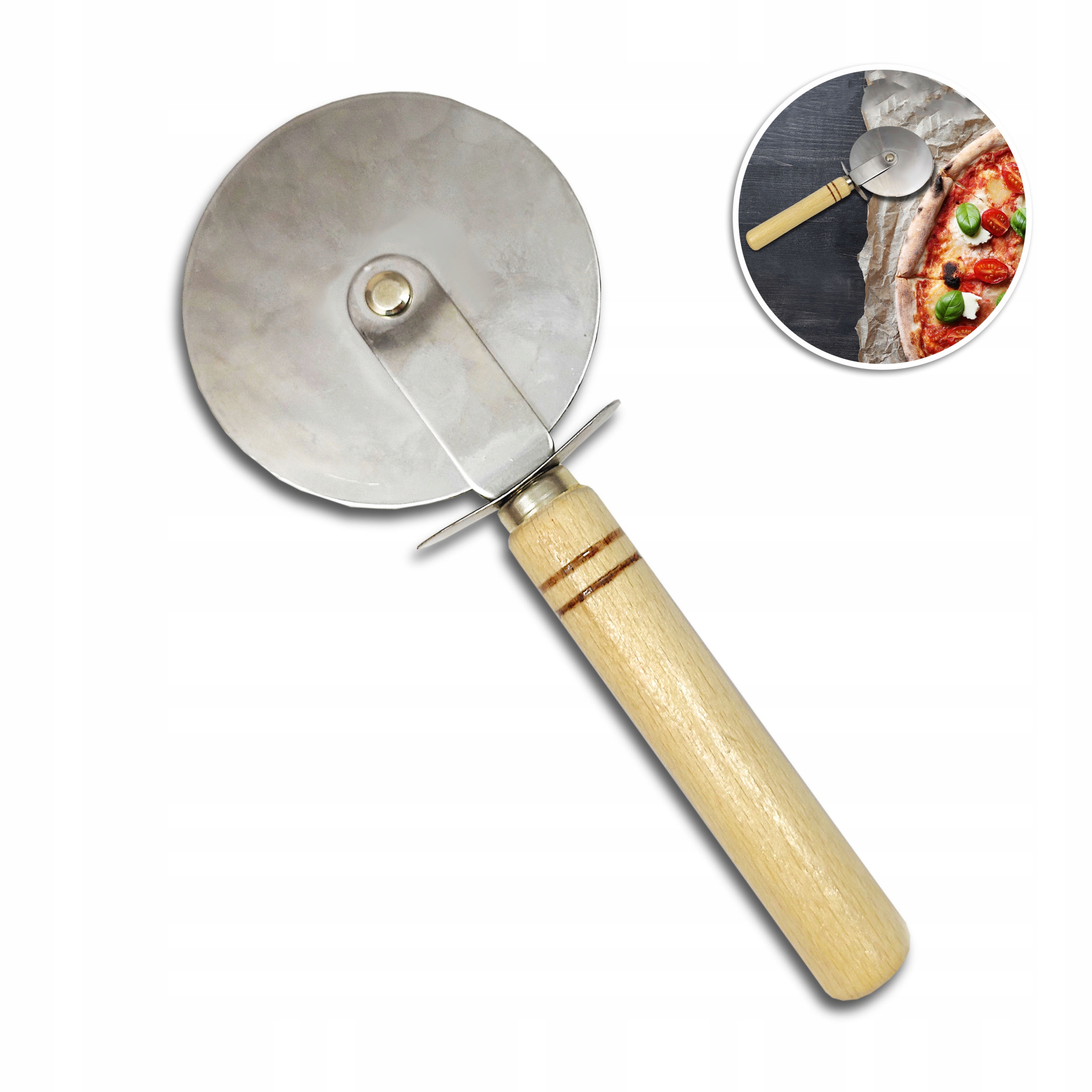 

Nóż Do Krojenia Pizzy Okrągły Radełko 9cm