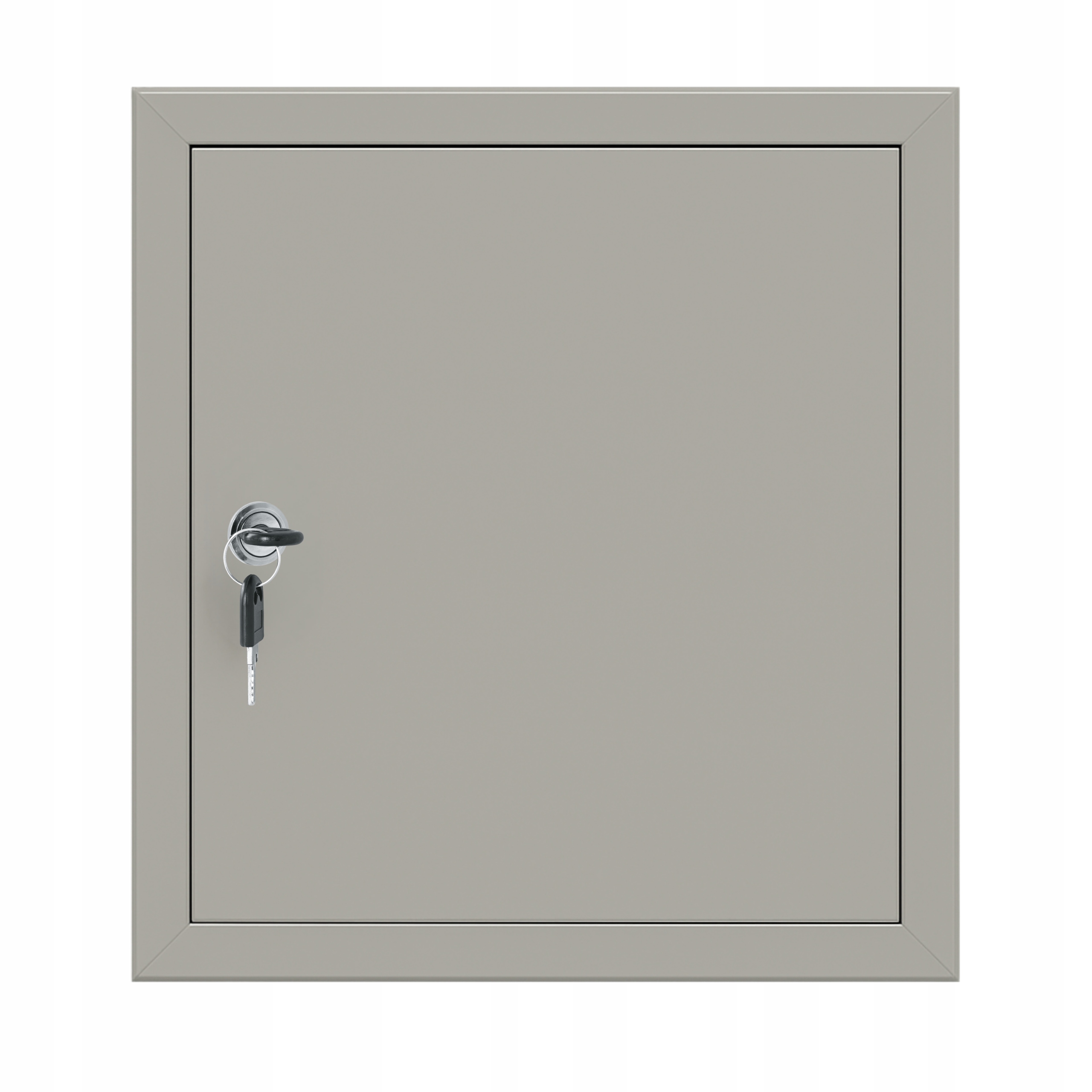 Revizní dvířka kovová šedá RAL7035 Revizní klapka 50x50cm Zámek
