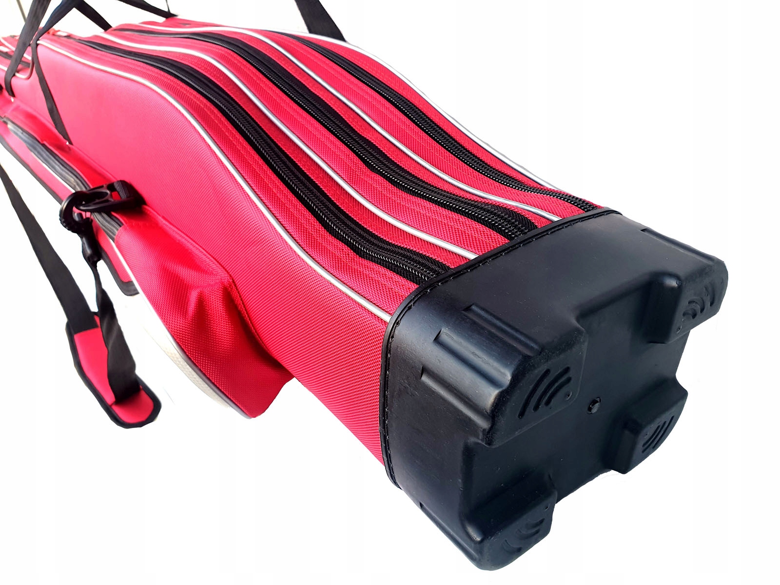 POKROWIEC 160cm NA 3 WĘDKI ZE STELAŻEM MISTRALL Model Lux Red