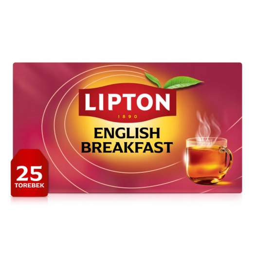 Levně Lipton Čaj černý English Breakfast 25 sáčků ex.