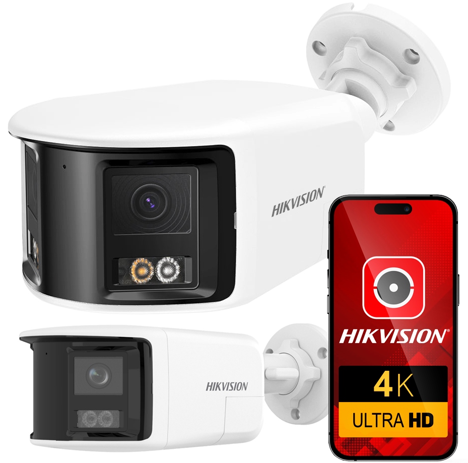 Ip kamera 8MPx PoE Ultra Hd panoramatická DS-2CD1T83G2P-LIUF/SL Hikvision