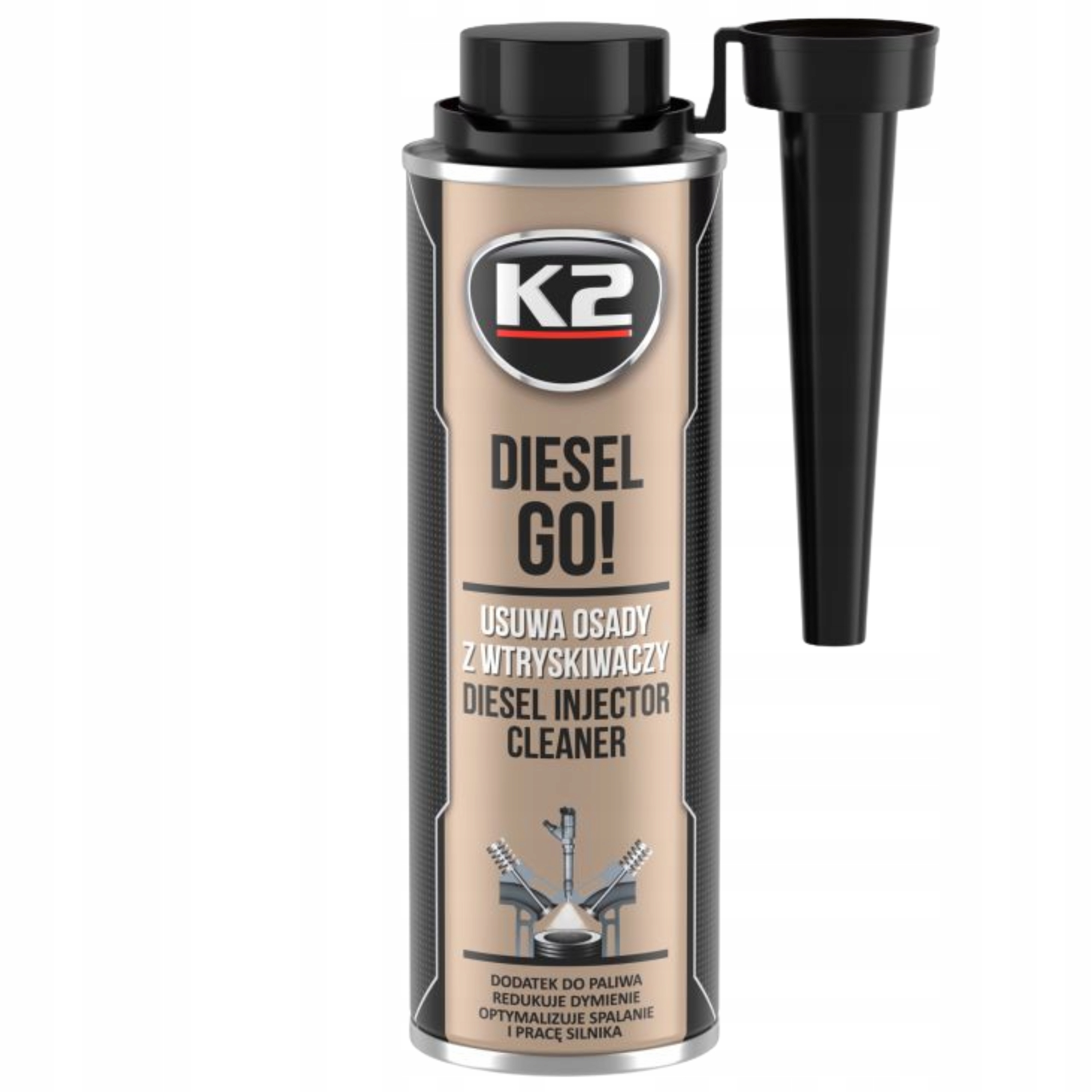 Dodatek diesla paliwa Dpf środek czyszczenia zabezpieczenia K2 Go! 250ml