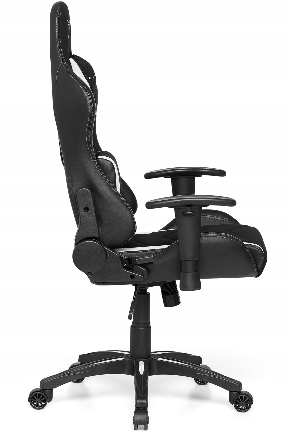 GAMVIS EXPERT Biały Materiałowy Fotel Gamingowy Szerokość mebla 55 cm