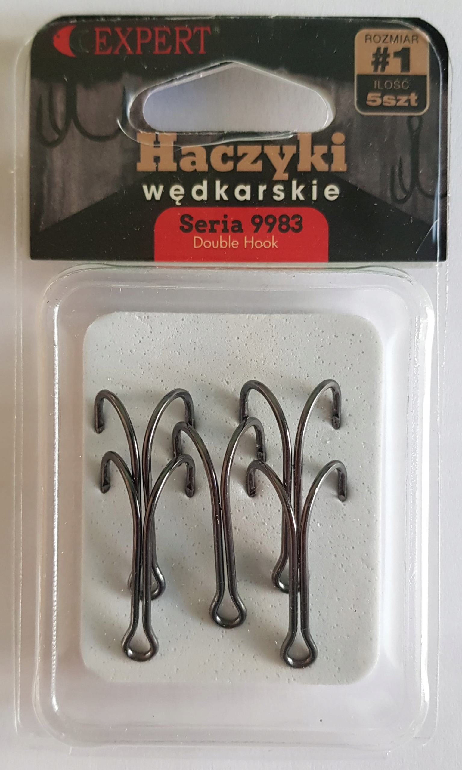 Haczyki Expert Double nr 1 brązowy
