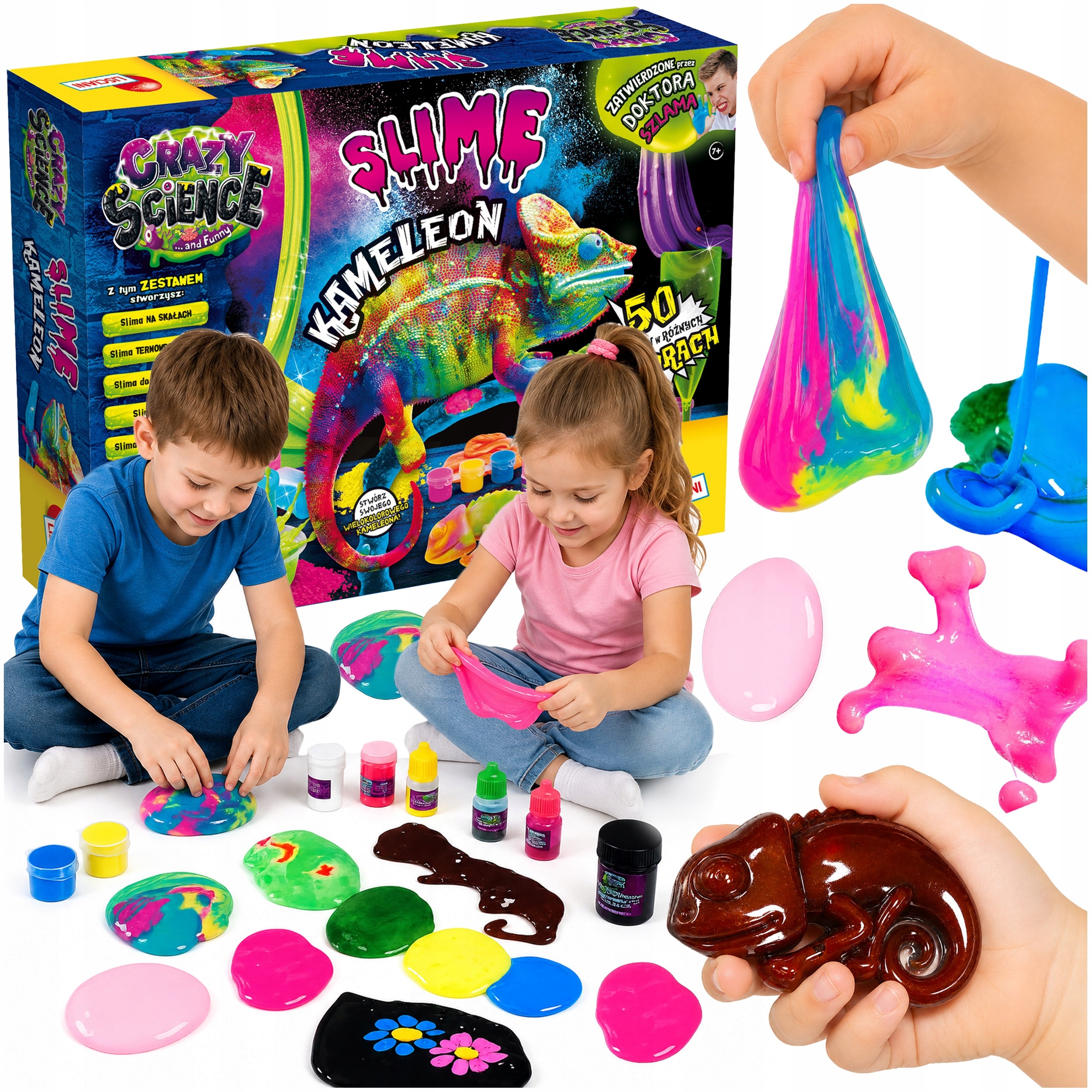 Slime dla Dzieci Zestaw Do Tworzenia Slajmów Zestawy Kreatywne Eksperymenty