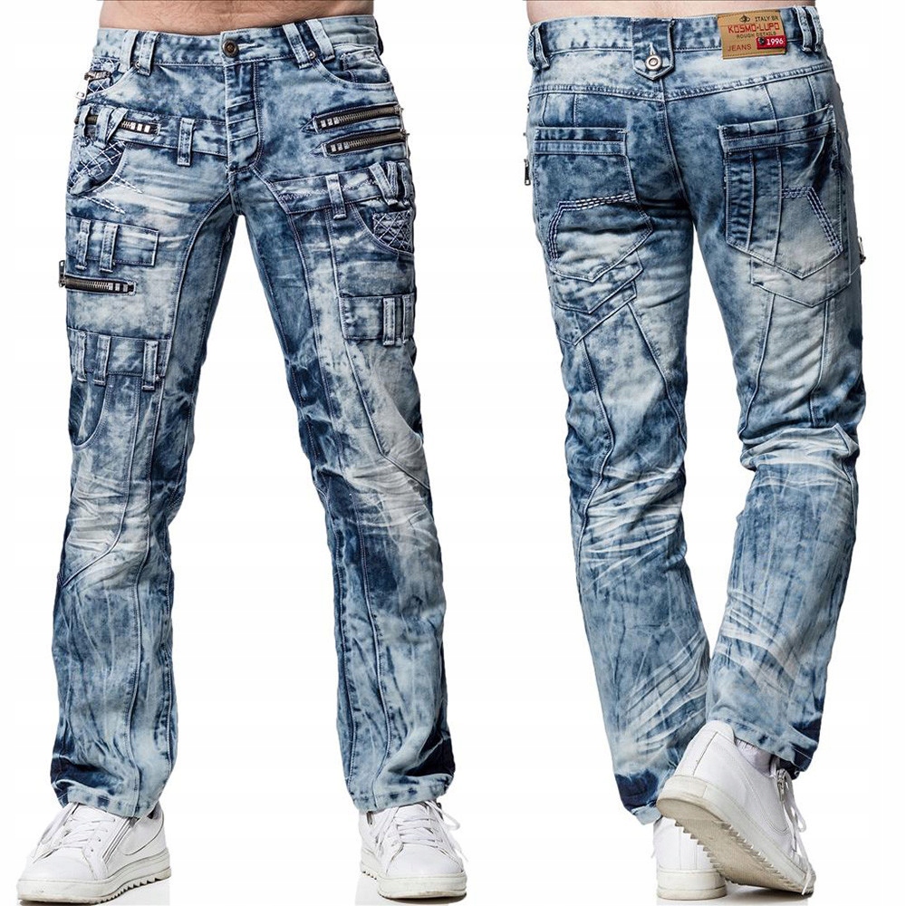 Kosmo Lupo kalhoty pánské KM8009 L:32 džíny, jeans 32 jeans