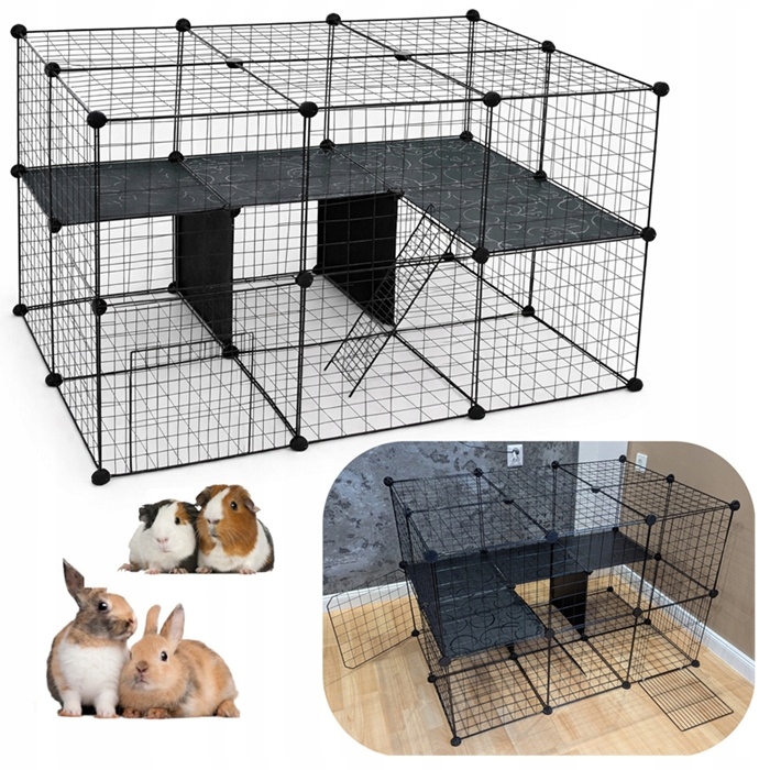 Levně Kotec Kovová modulární ohrada Výběh pro malá zvířata Hlodavci