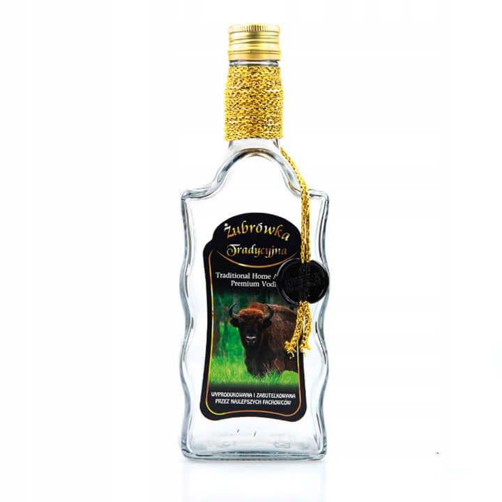 

Butelka zdobiona fala 500ml Żubrówka Tradycyjna