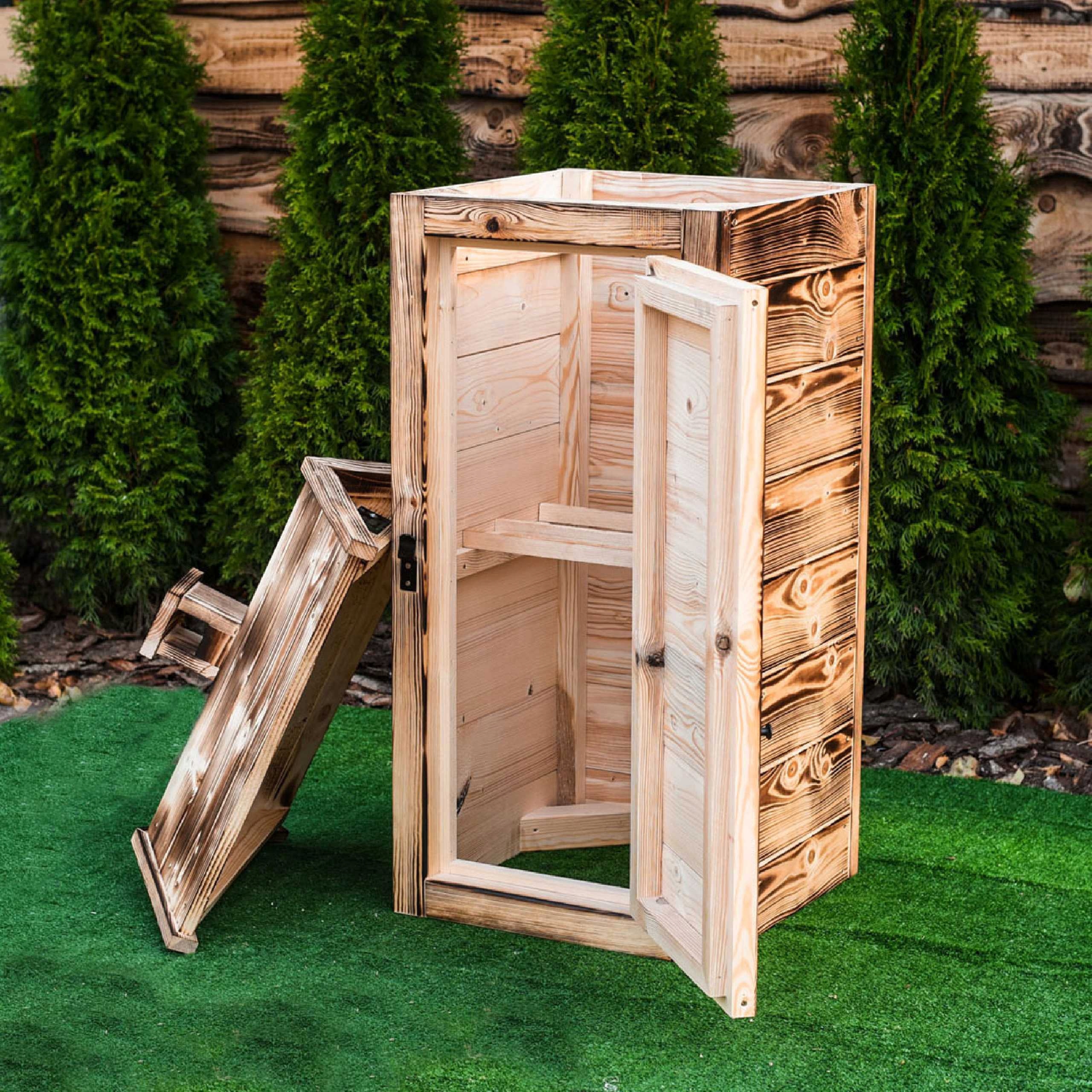 WĘDZARNIA OGRODOWA DREWNIANA SOLIDNA DOMOWA OPALANIE PANKORNIK KOMORA Stan opakowania oryginalne