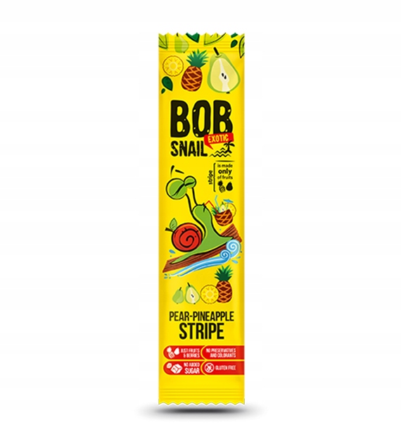 BOB SNAIL GRUSZKA ANANAS PRZEKĄSKA Z OWOCÓW BEZ DODATKU CUKRU 14g