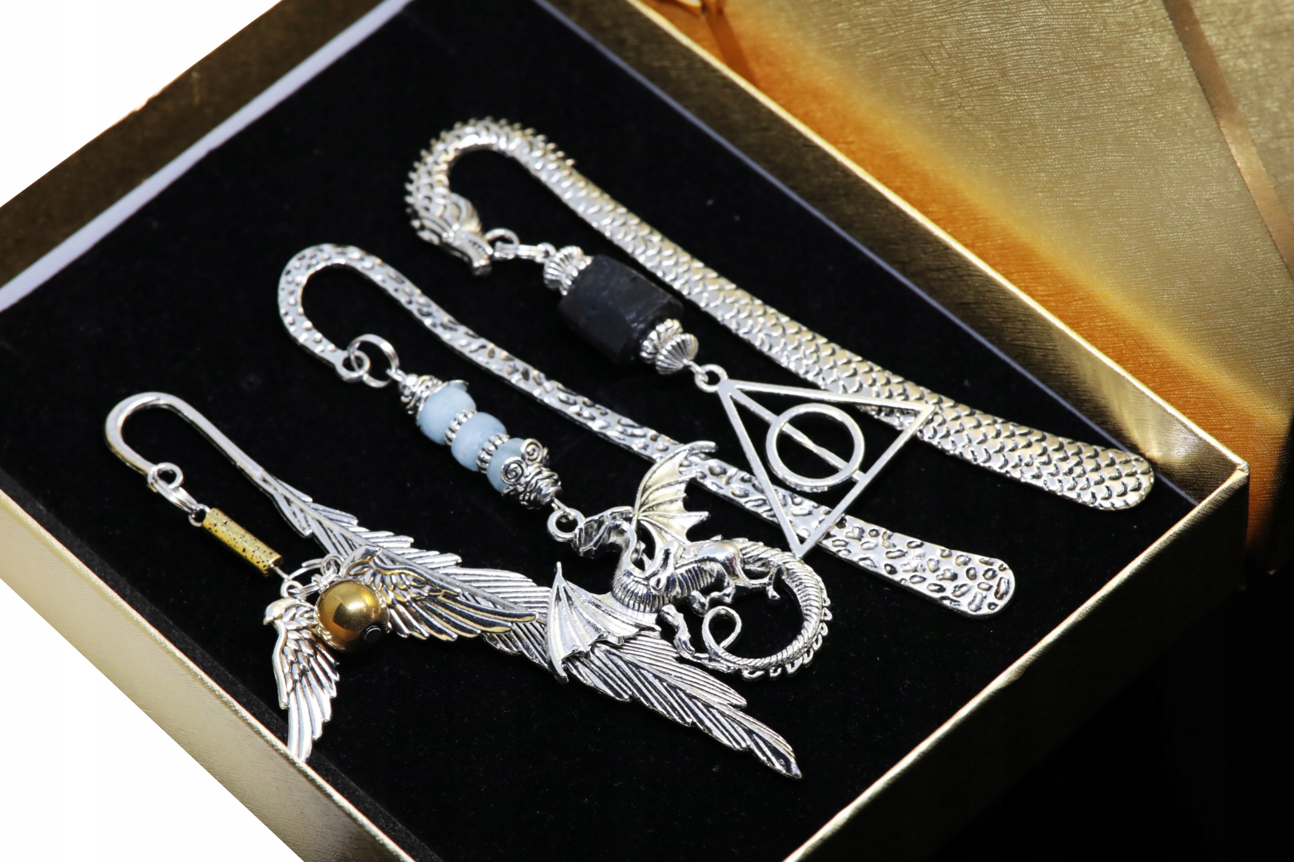 Záložky Do Knih Harry Potter dárek k Vánocům Přírodní Kameny