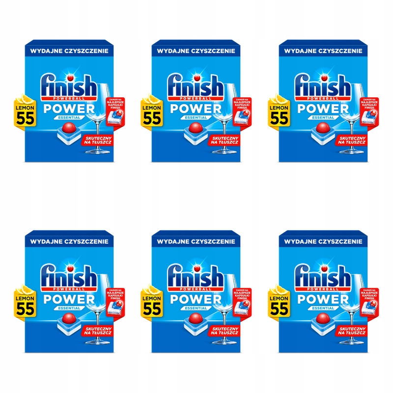 Finish Tablety Power Essential 55 lemon X6