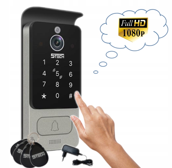 Panel Zewnętrzny Fullhd Wideodomofon Czytnik Rfid Mifare Szyfrator 5TECH