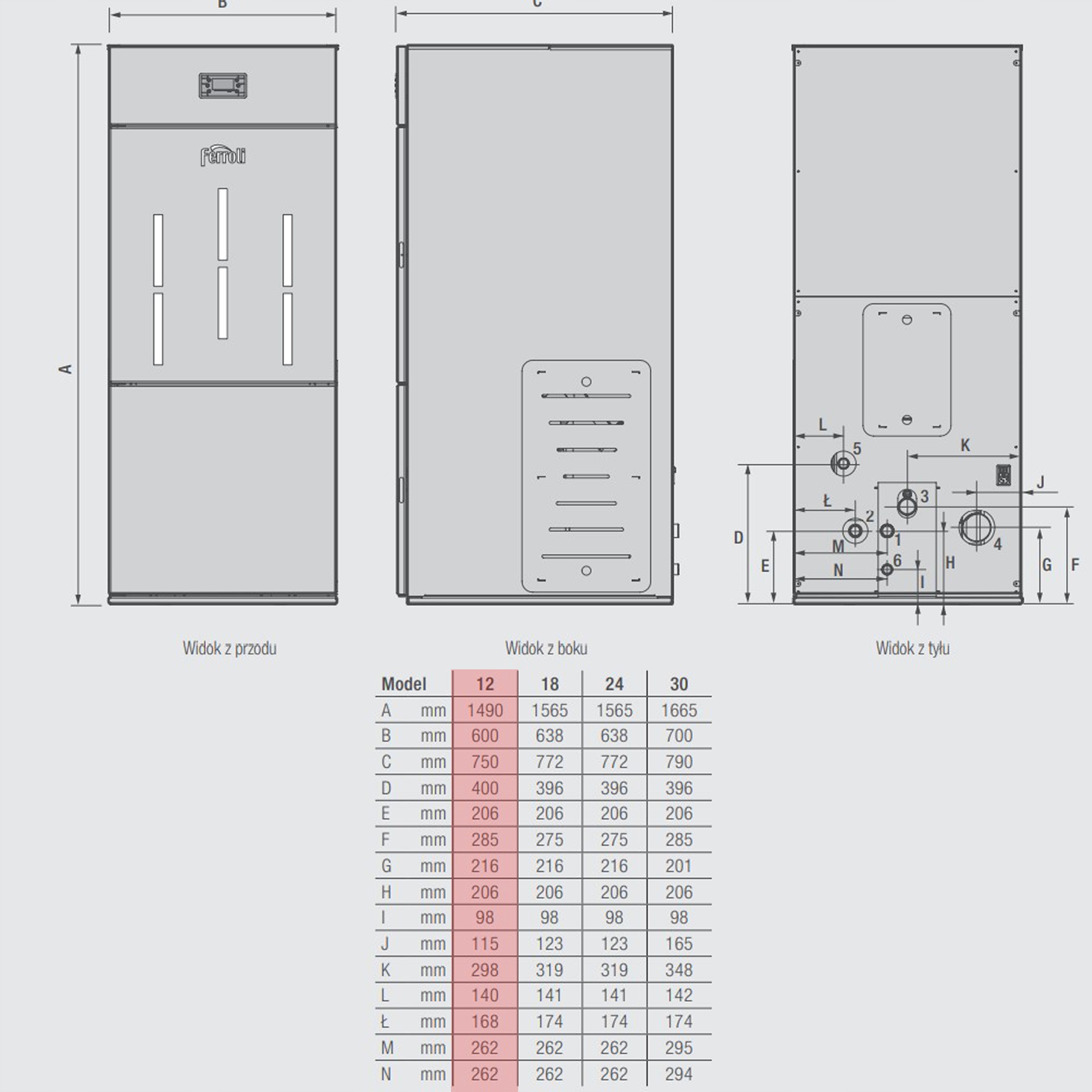 Kocioł Ferroli BIOPELLET PRO 12KW 5 klasa DOSTĘPNE + GRATIS Rodzaj paliwa pellet