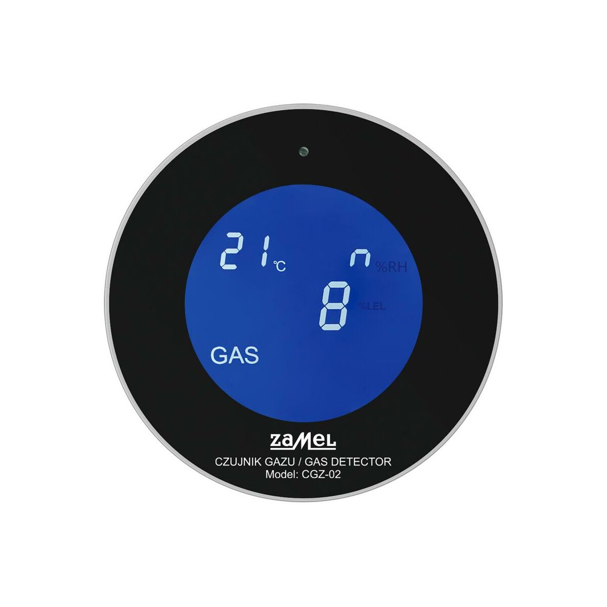 Detektor zemního plynu a Lpg WiFi CGZ-02 Zamel Tuya LCD displej