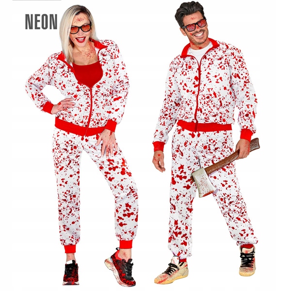 Kostým Teplákovka Krvavý Teplákový Muž Krev Halloween L
