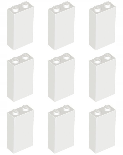 

Lego 22886 Filar 1x2x3 biały Nowy (20g) 9 szt.