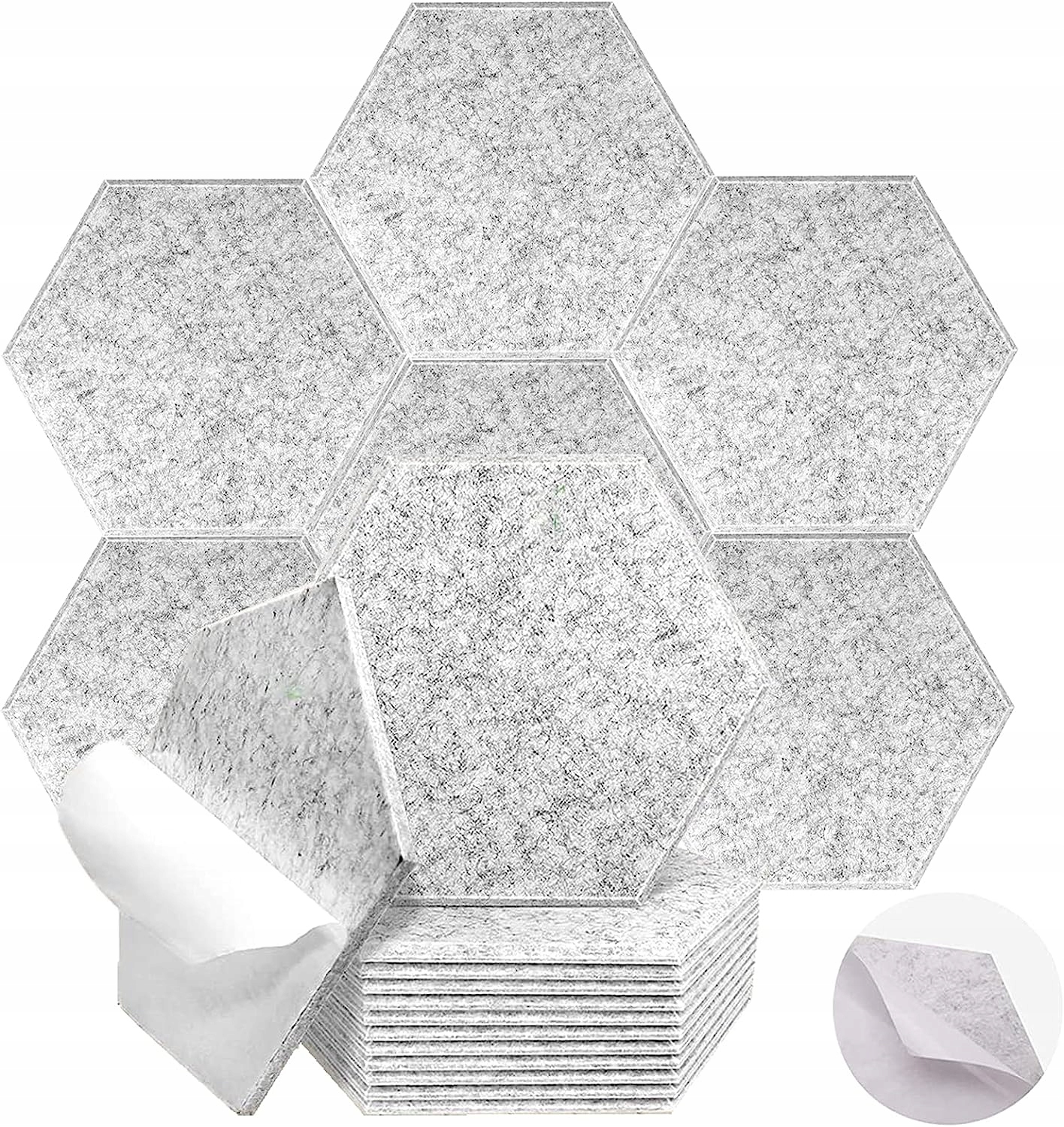 PANELE AKUSTYCZNE SAMOPRZYLEPNE JASNE 30X26X0,9