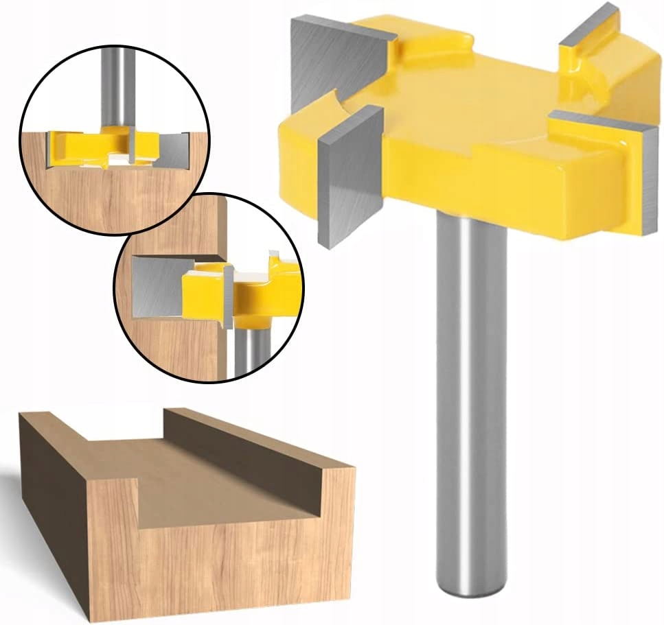 

Frez Do Planowania 8MM Drewna Strugania Typ T Nowe