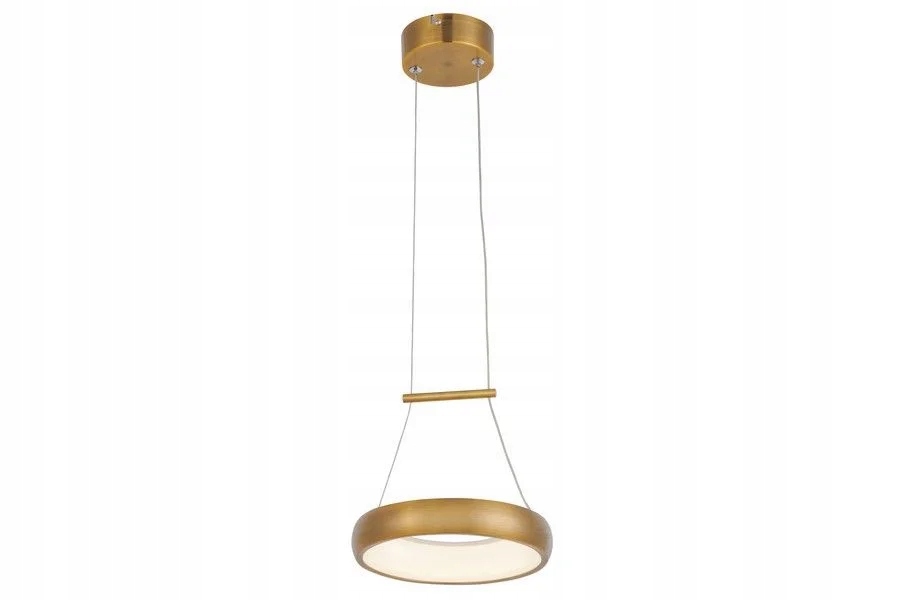 Moderní dekorativní závěsná lampa se zlatým Led okrajem 20 cm Reality